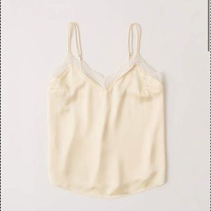 Abercrombie & Fitch Lace Trim Double Strap Cami
